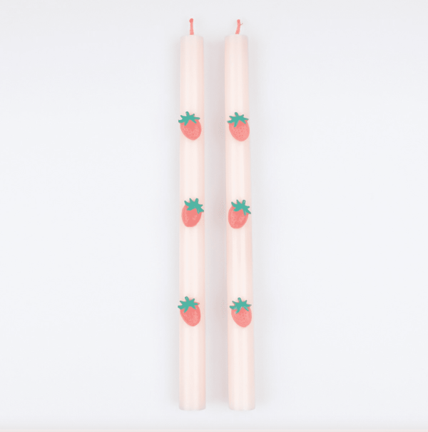 Strawberry Table Candles